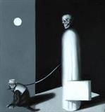 Death Takes A Holiday by Steve Lawson, Painting, Oil on Wood